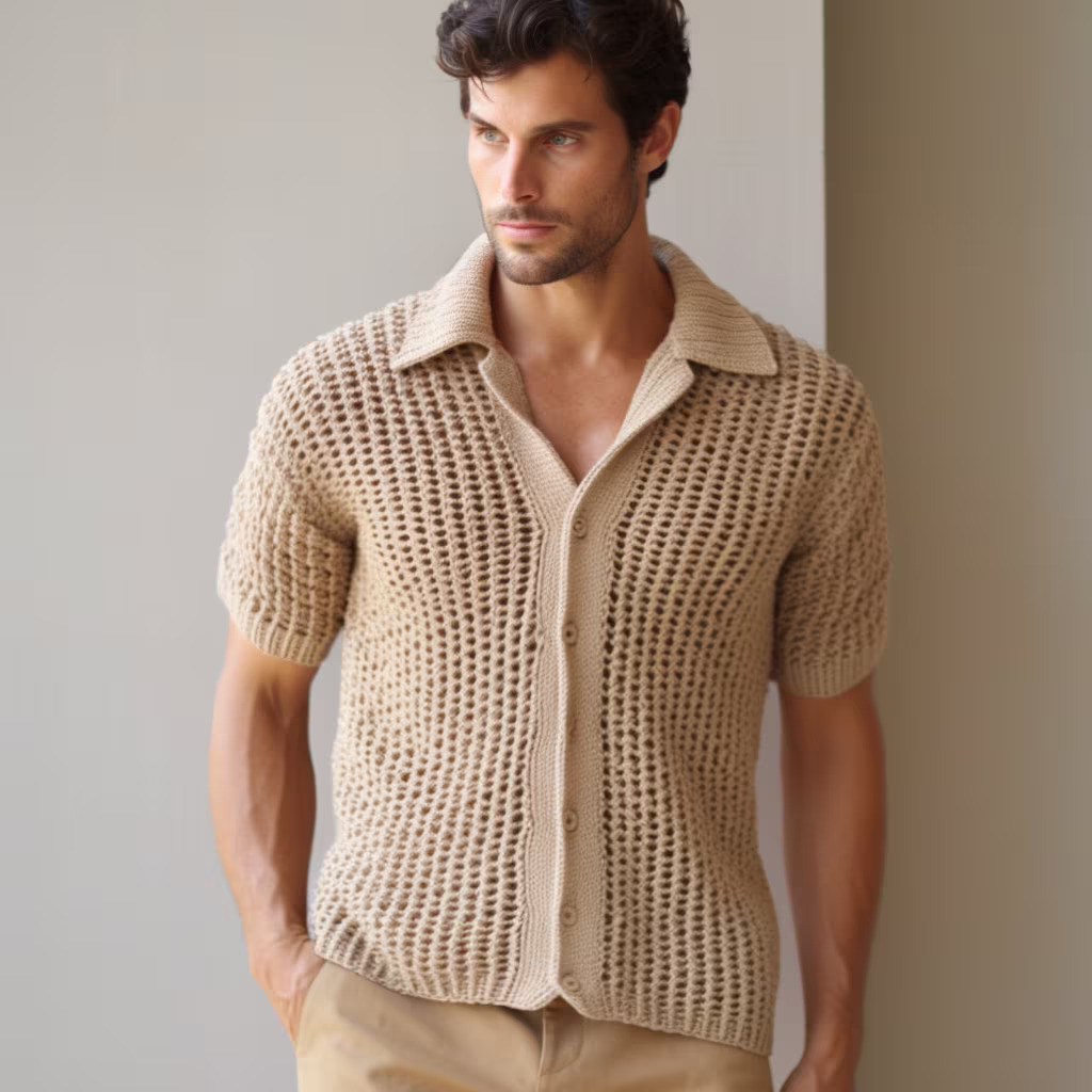 Crochet Shirt For Men 