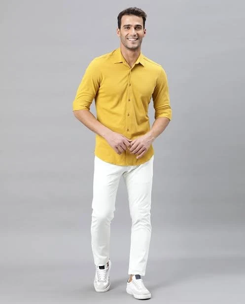 Yellow Shirt Matching Pants 